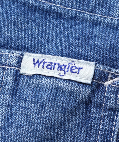 Wrangler(ラングラー)の「WRANGLER/ラングラー FLARE OVERALLS ワンポイント ブランドロゴ オーバーオール フレア(サロペット/オーバーオール・メンズ・アイボリー/ライトブルー・XS/S/M)」の18枚目の写真