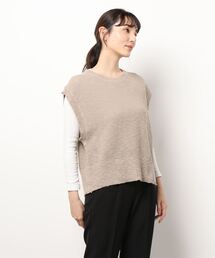Samansa Mos2 | 後ろ開きカノコベスト(ベスト)