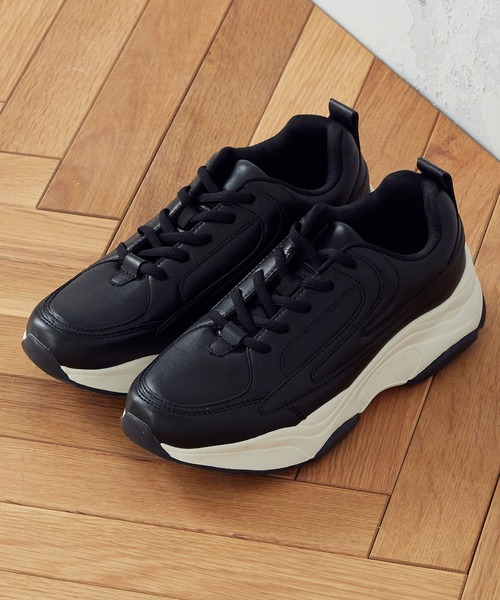 COMME CA ISM（コムサイズム）の「スニーカー（スニーカー・レディース・ブラック/アイボリー・23.5cm/24.5cm）」の6枚目の写真