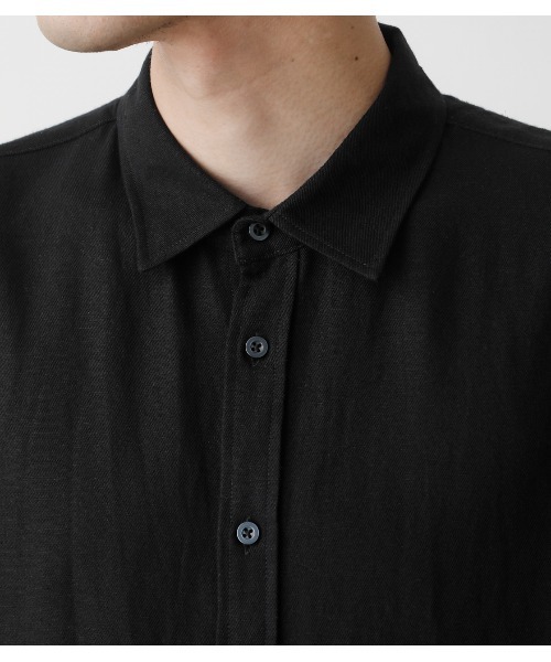 AZUL by moussy（アズールバイマウジー）の「RAYON LINEN SHIRT/レーヨンリネンシャツ（シャツ/ブラウス・メンズ・オフホワイト/カーキ/ブラック・SMALL/MEDIUM/LARGE）」の10枚目の写真