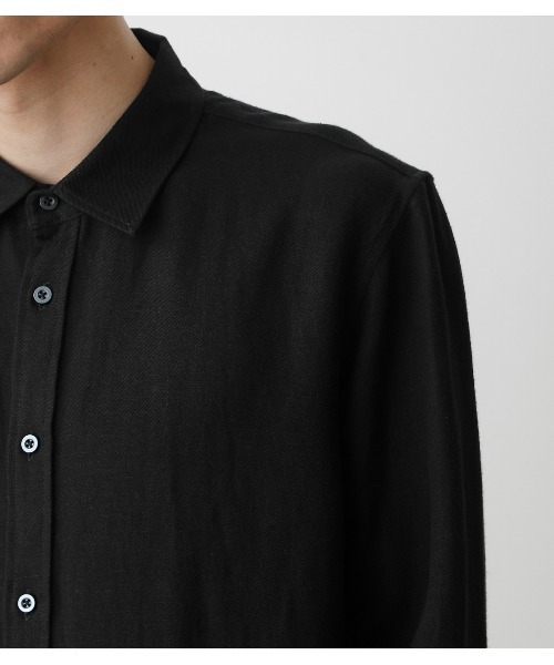 AZUL by moussy（アズールバイマウジー）の「RAYON LINEN SHIRT/レーヨンリネンシャツ（シャツ/ブラウス・メンズ・オフホワイト/カーキ/ブラック・SMALL/MEDIUM/LARGE）」の11枚目の写真