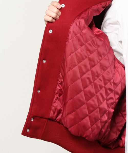 MAHAGRID(マハグリッド)の「【mahagrid】HHC VARSITY JACKET / マハグリッド HHC バーシティー スタジアム ジャケット(スタジャン・メンズ・ブラック/レッド・SMALL/MEDIUM/LARGE)」の20枚目の写真