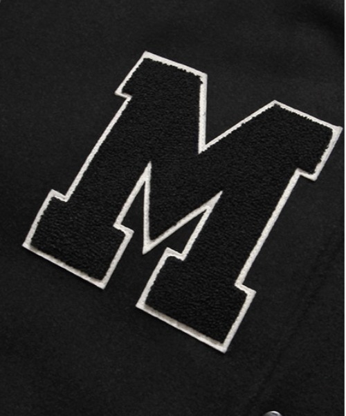 MAHAGRID(マハグリッド)の「【mahagrid】HHC VARSITY JACKET / マハグリッド HHC バーシティー スタジアム ジャケット(スタジャン・メンズ・ブラック/レッド・SMALL/MEDIUM/LARGE)」の6枚目の写真