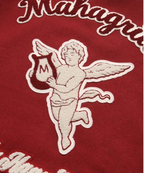 MAHAGRID(マハグリッド)の「【mahagrid】HHC VARSITY JACKET / マハグリッド HHC バーシティー スタジアム ジャケット(スタジャン・メンズ・ブラック/レッド・SMALL/MEDIUM/LARGE)」の14枚目の写真
