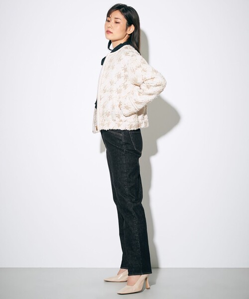 美品✨グレースコンチネンタル ラメ千鳥ブルゾン 完売品 定価5.2万 36 春 セール】ラメ千鳥ブルゾン（ブルゾン）｜GRACE CONTINENTAL（グレース