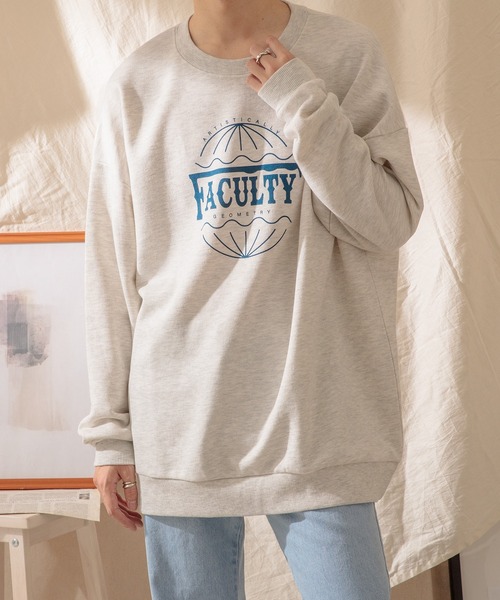 Adoon plain(アドーンプレーン)の「【Adoon plain】ロゴプリントスウェット(スウェット・メンズ・オートミール/ブラック・MEDIUM/LARGE)」の9枚目の写真