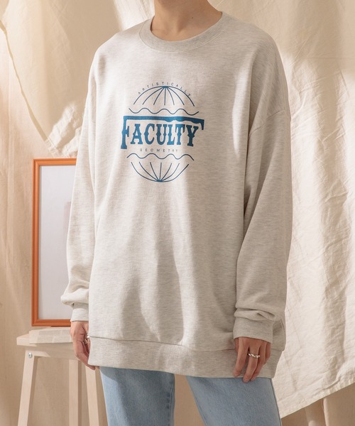 Adoon plain(アドーンプレーン)の「【Adoon plain】ロゴプリントスウェット(スウェット・メンズ・オートミール/ブラック・MEDIUM/LARGE)」の8枚目の写真