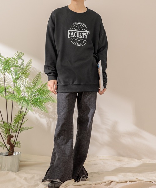 Adoon plain(アドーンプレーン)の「【Adoon plain】ロゴプリントスウェット(スウェット・メンズ・オートミール/ブラック・MEDIUM/LARGE)」の16枚目の写真