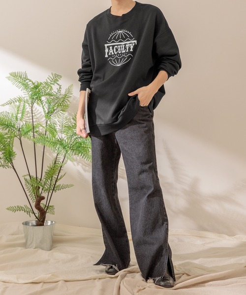 Adoon plain(アドーンプレーン)の「【Adoon plain】ロゴプリントスウェット(スウェット・メンズ・オートミール/ブラック・MEDIUM/LARGE)」の17枚目の写真