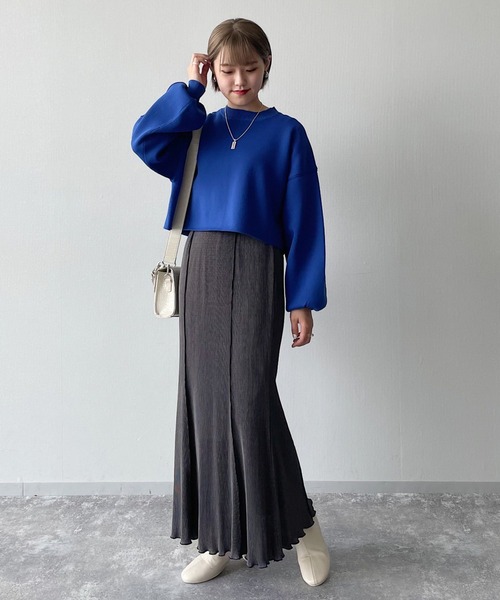 PAGEBOY（ページボーイ）の「スモーキープリーツスカート（スカート・レディース・チャコールグレー/ブラック/アクア・FREE）」の15枚目の写真