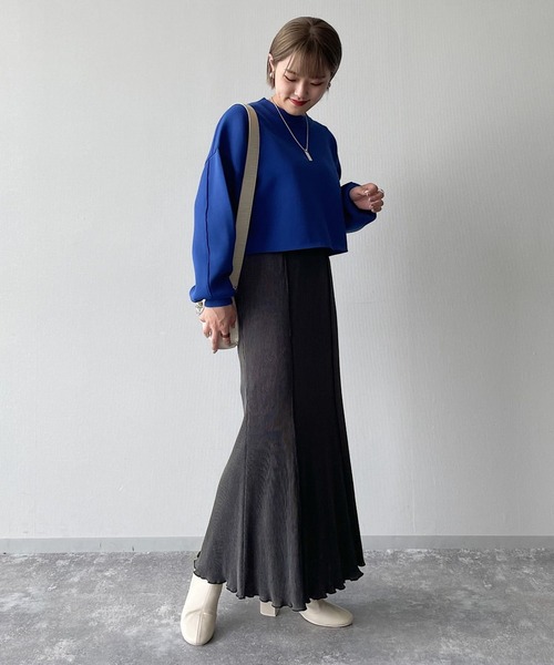 PAGEBOY（ページボーイ）の「スモーキープリーツスカート（スカート・レディース・チャコールグレー/ブラック/アクア・FREE）」の18枚目の写真