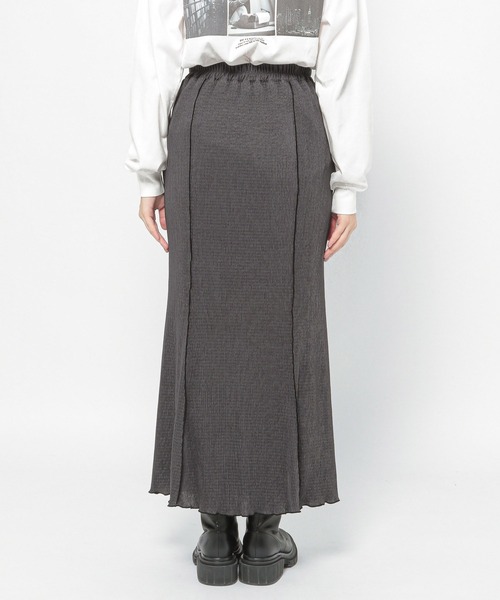 PAGEBOY（ページボーイ）の「スモーキープリーツスカート（スカート・レディース・チャコールグレー/ブラック/アクア・FREE）」の5枚目の写真