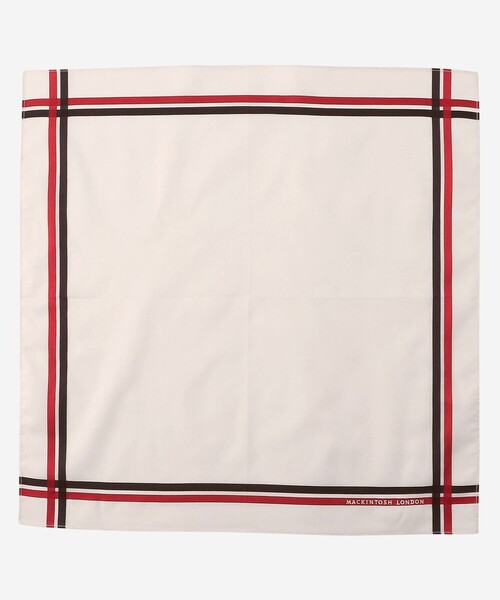 MACKINTOSH LONDON(マッキントッシュ ロンドン)の「先染めハウスカラーストライプハンカチ(ハンカチ/ハンドタオル・メンズ・オフホワイト/ベージュ系その他・FREE)」の2枚目の写真