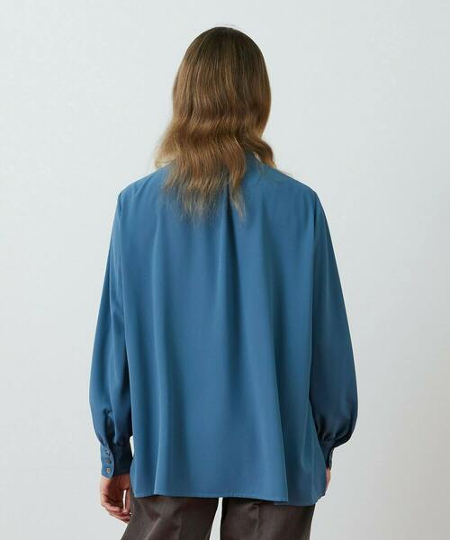 FRAPBOIS(フラボア)の「レーシーフィル ブラウス(シャツ/ブラウス・レディース・ブラック/ブルー・1/0)」の4枚目の写真