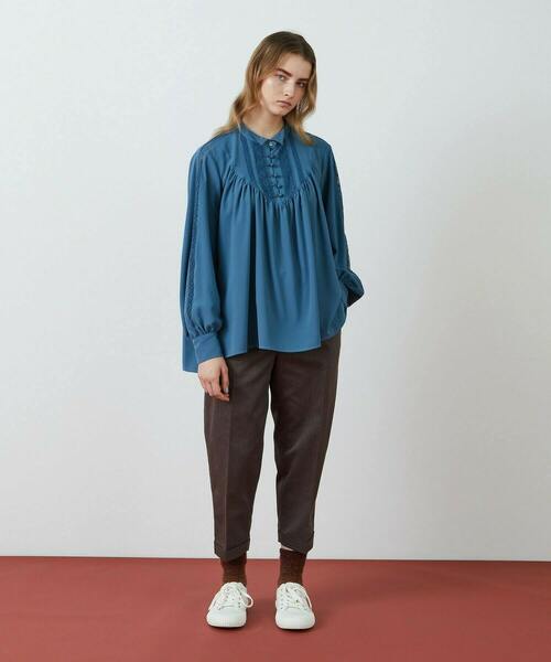 FRAPBOIS(フラボア)の「レーシーフィル ブラウス(シャツ/ブラウス・レディース・ブラック/ブルー・1/0)」の12枚目の写真