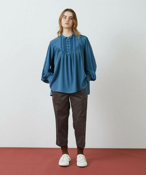 FRAPBOIS(フラボア)の「レーシーフィル ブラウス(シャツ/ブラウス・レディース・ブラック/ブルー・1/0)」の13枚目の写真