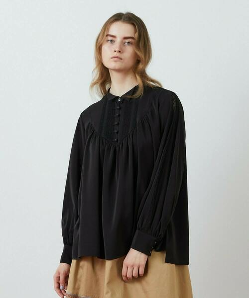 FRAPBOIS(フラボア)の「レーシーフィル ブラウス(シャツ/ブラウス・レディース・ブラック/ブルー・1/0)」の20枚目の写真