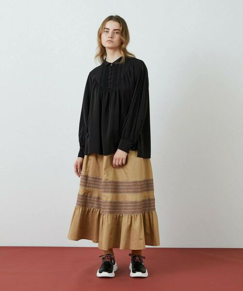 FRAPBOIS(フラボア)の「レーシーフィル ブラウス(シャツ/ブラウス・レディース・ブラック/ブルー・1/0)」の22枚目の写真