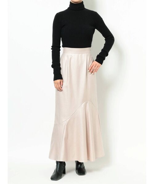 LAGUNAMOON（ラグナムーン）の「アシンメトリーフレアーチンツスカート（スカート・レディース・ライトグレー/ピンク/モカ・SMALL/MEDIUM）」の20枚目の写真