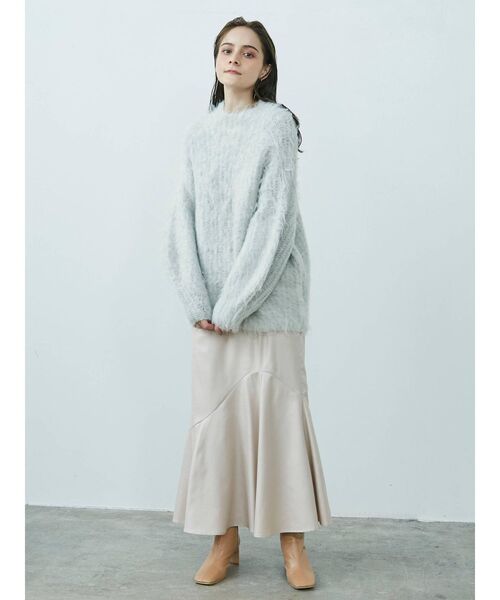 LAGUNAMOON（ラグナムーン）の「アシンメトリーフレアーチンツスカート（スカート・レディース・ライトグレー/ピンク/モカ・SMALL/MEDIUM）」の14枚目の写真