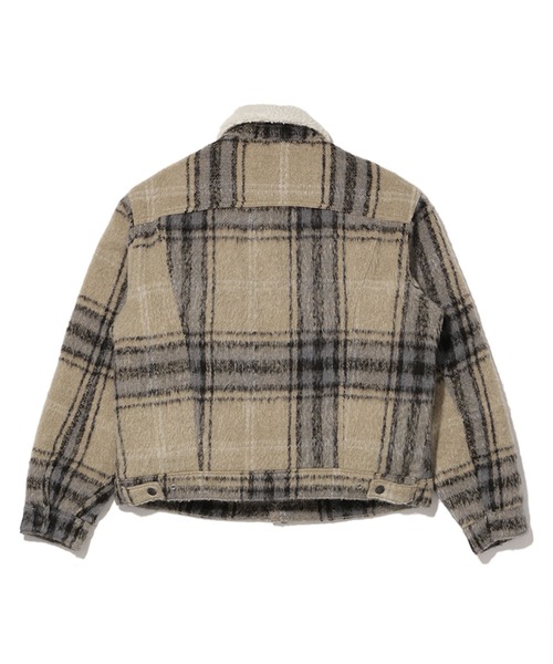 Levi's(リーバイス)の「VTG FIT SHERPA TRUCKER OVERSIZE CAMEL BLUE PLAID TRUCKER(ブルゾン・メンズ・マルチ・L/M/S/XL)」の5枚目の写真