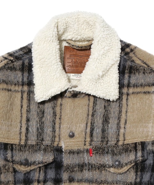 Levi's(リーバイス)の「VTG FIT SHERPA TRUCKER OVERSIZE CAMEL BLUE PLAID TRUCKER(ブルゾン・メンズ・マルチ・L/M/S/XL)」の6枚目の写真