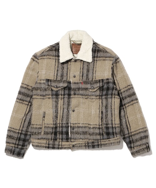 Levi's(リーバイス)の「VTG FIT SHERPA TRUCKER OVERSIZE CAMEL BLUE PLAID TRUCKER(ブルゾン・メンズ・マルチ・L/M/S/XL)」の17枚目の写真
