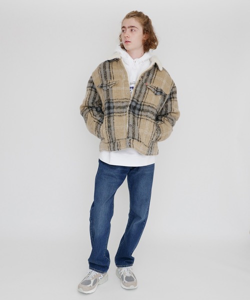 Levi's(リーバイス)の「VTG FIT SHERPA TRUCKER OVERSIZE CAMEL BLUE PLAID TRUCKER(ブルゾン・メンズ・マルチ・L/M/S/XL)」の16枚目の写真