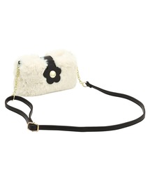 MARY QUANT | ファーカシメデイジー ミニショルダー(ショルダーバッグ)