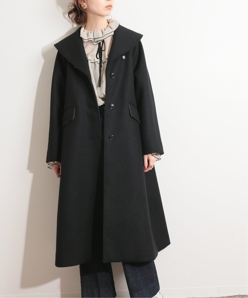 IENA LA BOUCLE（イエナラブークル）の「IENA LA BOUCLE メルトンショールカラーコート◆（その他アウター・レディース・ブラック/ブルー/グリーン・FREE）」の2枚目の写真