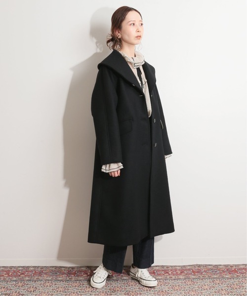 IENA LA BOUCLE メルトンショールカラーコート◇