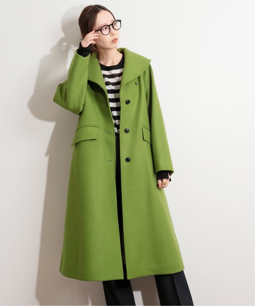 IENA LA BOUCLE（イエナラブークル）の「IENA LA BOUCLE メルトンショールカラーコート◆（その他アウター・レディース・ブラック/ブルー/グリーン・FREE）」の7枚目の写真