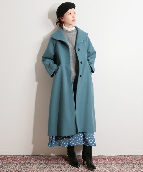 IENA LA BOUCLE メルトンショールカラーコート◇
