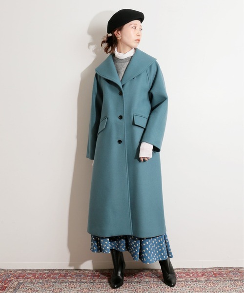 IENA LA BOUCLE（イエナラブークル）の「IENA LA BOUCLE メルトンショールカラーコート◆（その他アウター・レディース・ブラック/ブルー/グリーン・FREE）」の22枚目の写真