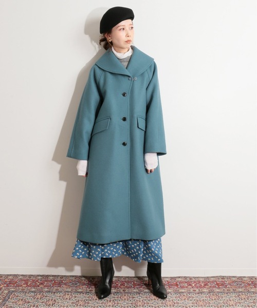 IENA LA BOUCLE（イエナラブークル）の「IENA LA BOUCLE メルトンショールカラーコート◆（その他アウター・レディース・ブラック/ブルー/グリーン・FREE）」の15枚目の写真