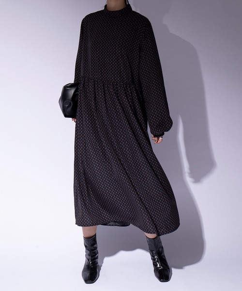 SETUP7（セットアップセブン）の「【SETUP7】一枚でおしゃれなムードに決まるクラシカルテキスタイルワンピース classical textile dress（ワンピース・レディース・ブラック/イエロー/ブラック系その他2・FREE）」の19枚目の写真