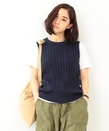 BEAMS BOY | BEAMS BOY / 5ゲージ ケーブル編み クルーベスト(ベスト)