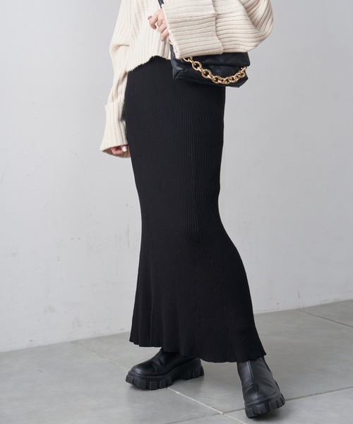 Chico（チコ）の「マーメイドニットロングスカート（スカート）」 - WEAR