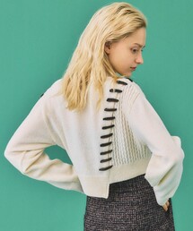 INella | 【INella(イネラ)】ステッチワークショートニット(ニット/セーター)