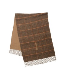 着られる2WAYチェック柄ストール