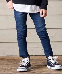 BREEZE | あったかもっとスキニーデニムパンツ_裏起毛_ストレッチ 10分丈(その他パンツ)