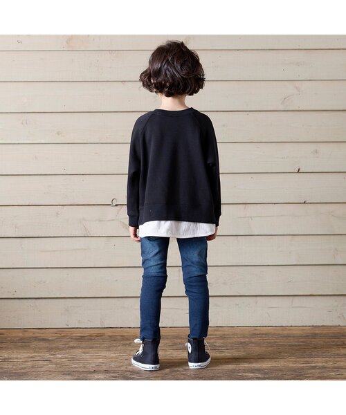 BREEZE（ブリーズ）の「/あったかもっとスキニーデニムパンツ_裏起毛_ストレッチ 10分丈（その他パンツ・キッズ・ネイビー/ブルー・90/100/150/140/130/120/110）」の10枚目の写真