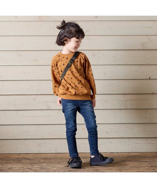 BREEZE（ブリーズ）の「/あったかもっとスキニーデニムパンツ_裏起毛_ストレッチ 10分丈（その他パンツ・キッズ・ネイビー/ブルー・90/100/150/140/130/120/110）」の13枚目の写真