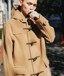 美品✨INVERTERE　ダッフルコート　ヘリンボーン　クリーム　ロング丈　32 美品✨INVERTERE ダッフルコート ヘリンボーン クリーム ロング