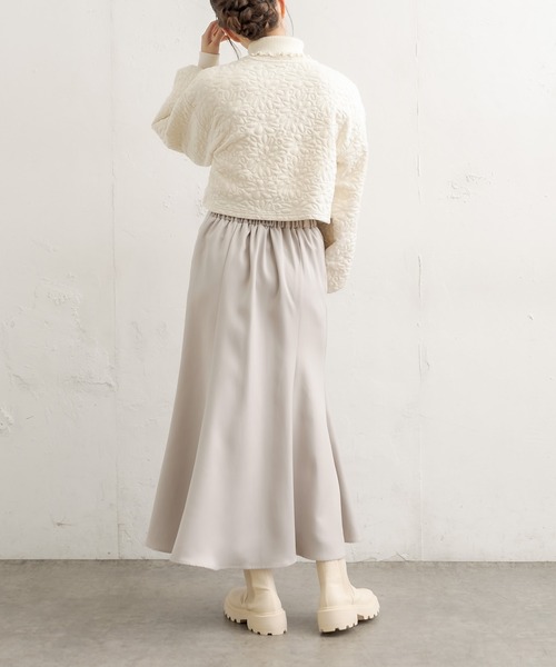 OLIVE des OLIVE（オリーブデオリーブ）の「【S/Mサイズ展開】プチプラ！オトナマーメイドスカート（スカート・レディース・ブラック/パープル/オフホワイト/オリーブ/グレイッシュベージュ・MEDIUM/LARGE）」の8枚目の写真