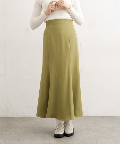 OLIVE des OLIVE（オリーブデオリーブ）の「【S/Mサイズ展開】プチプラ！オトナマーメイドスカート（スカート・レディース・ブラック/パープル/オフホワイト/オリーブ/グレイッシュベージュ・MEDIUM/LARGE）」の16枚目の写真