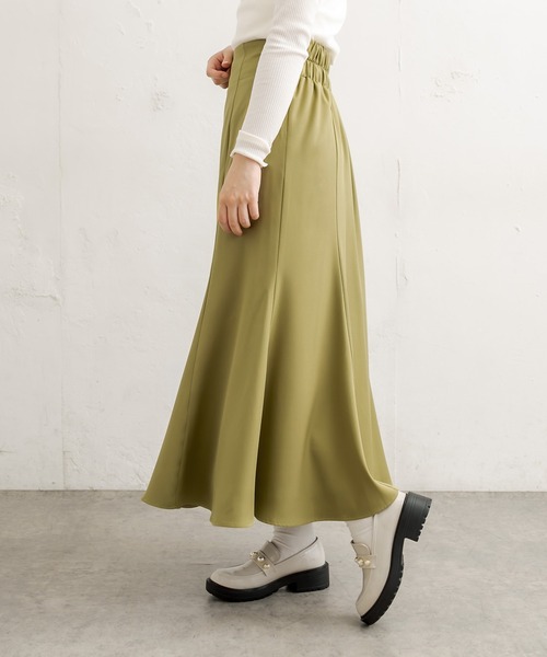 OLIVE des OLIVE（オリーブデオリーブ）の「【S/Mサイズ展開】プチプラ！オトナマーメイドスカート（スカート・レディース・ブラック/パープル/オフホワイト/オリーブ/グレイッシュベージュ・MEDIUM/LARGE）」の17枚目の写真