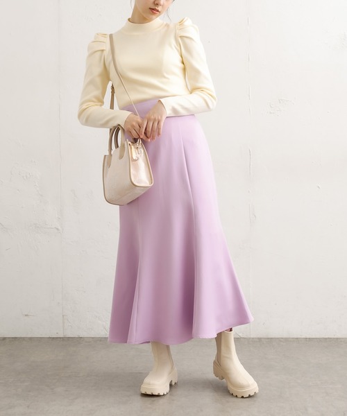 OLIVE des OLIVE（オリーブデオリーブ）の「【S/Mサイズ展開】プチプラ！オトナマーメイドスカート（スカート・レディース・ブラック/パープル/オフホワイト/オリーブ/グレイッシュベージュ・MEDIUM/LARGE）」の19枚目の写真