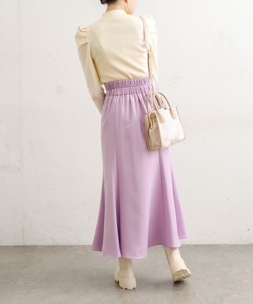 OLIVE des OLIVE（オリーブデオリーブ）の「【S/Mサイズ展開】プチプラ！オトナマーメイドスカート（スカート・レディース・ブラック/パープル/オフホワイト/オリーブ/グレイッシュベージュ・MEDIUM/LARGE）」の21枚目の写真