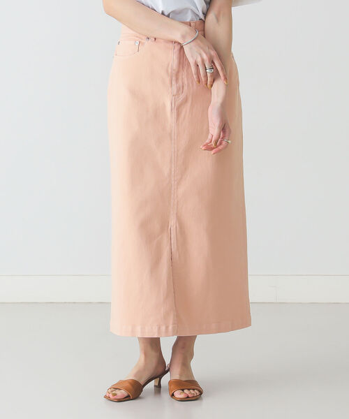 BEAMS LIGHTS(ビームスライツ)の「BEAMS LIGHTS / フロント スリット カラー スカート(スカート・レディース・サックスブルー/オレンジ系その他・38/36)」の3枚目の写真